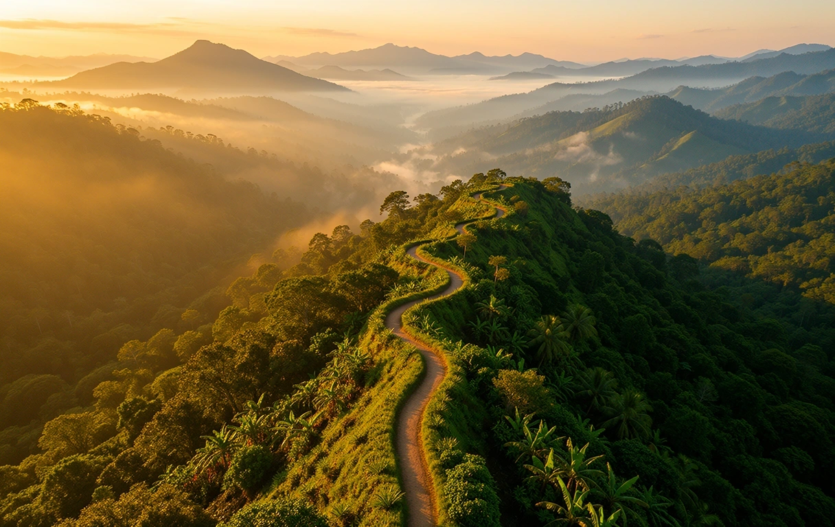 Indonesian Highlands at dawn